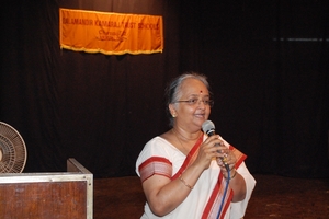 Address by the Chief Guest Ms.Bhavani Raghunandan,former Principal,Vidya Mandir