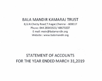 BMKT Audited Financials – 31-03-2019